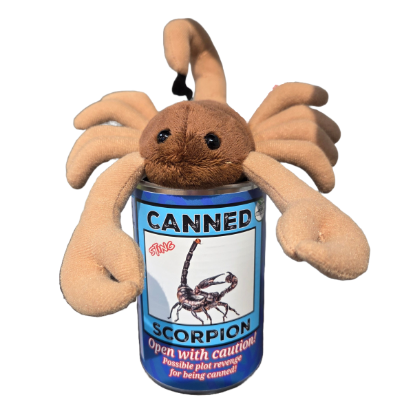 Sting the Canned Scorpion | Stuffed Animal Plush w/Jokes