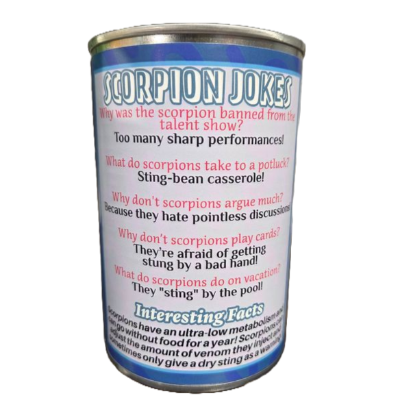 Sting the Canned Scorpion | Stuffed Animal Plush w/Jokes