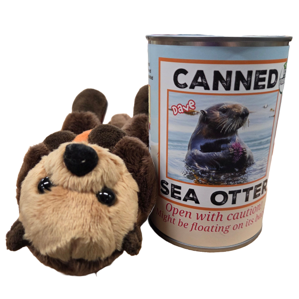 Dave the Canned Sea Otter | Stuffed Animal Plush w/Jokes