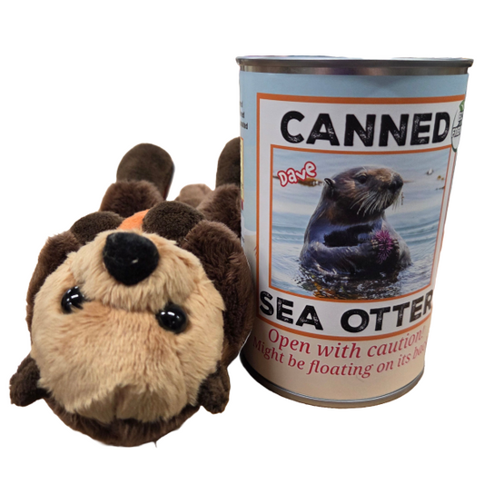 Dave the Canned Sea Otter | Stuffed Animal Plush w/Jokes