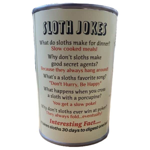 Twiggy the Canned Sloth | Stuffed Animal Plush w/Jokes