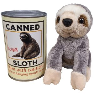 Twiggy the Canned Sloth | Stuffed Animal Plush w/Jokes