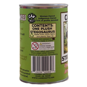 Thunder the Canned Stegosaurus | Stuffed Animal Plush w/Jokes