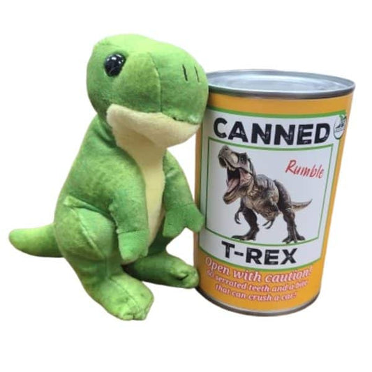Rumble the Canned T-Rex | Stuffed Animal Plush w/Jokes