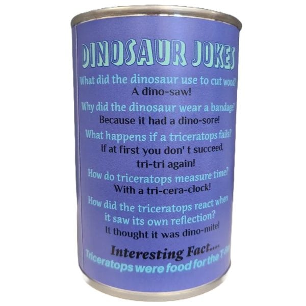 Spike the Canned Triceratops | Stuffed Animal Plush w/Jokes