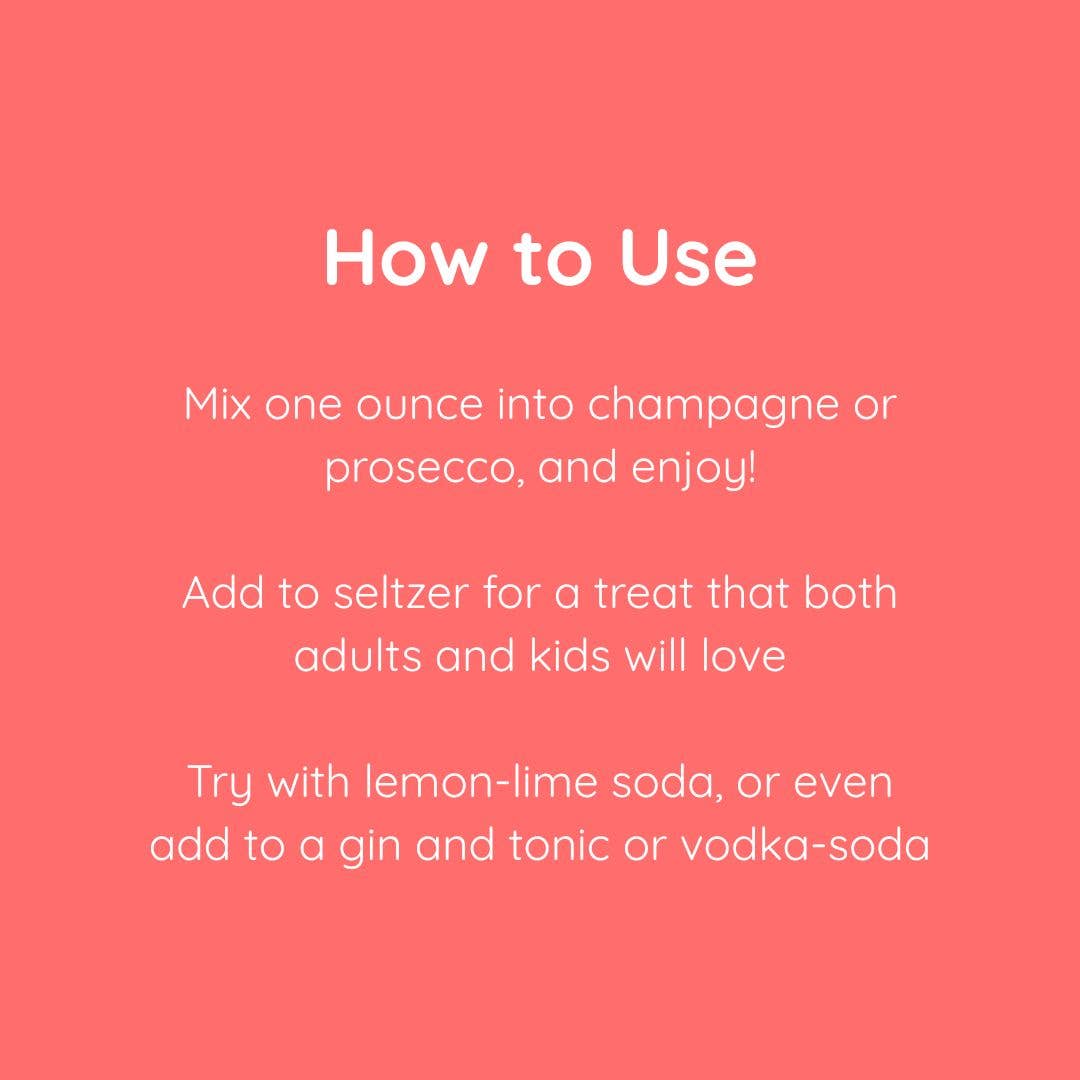 Glitter Sangria Non-Alcoholic Cocktail Mocktail Mix Syrup, 16 fl oz