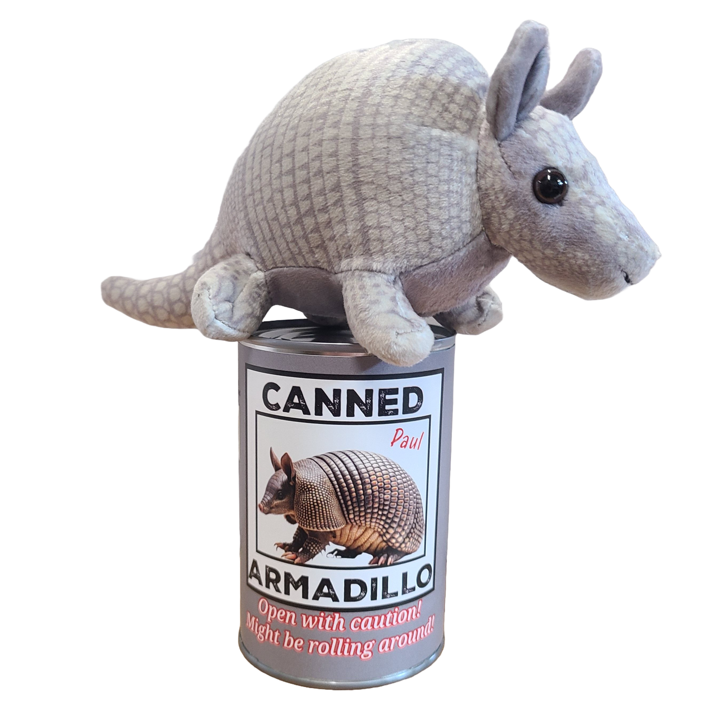 Paul the Canned Armadillo | Stuffed Animal Plush w/Jokes