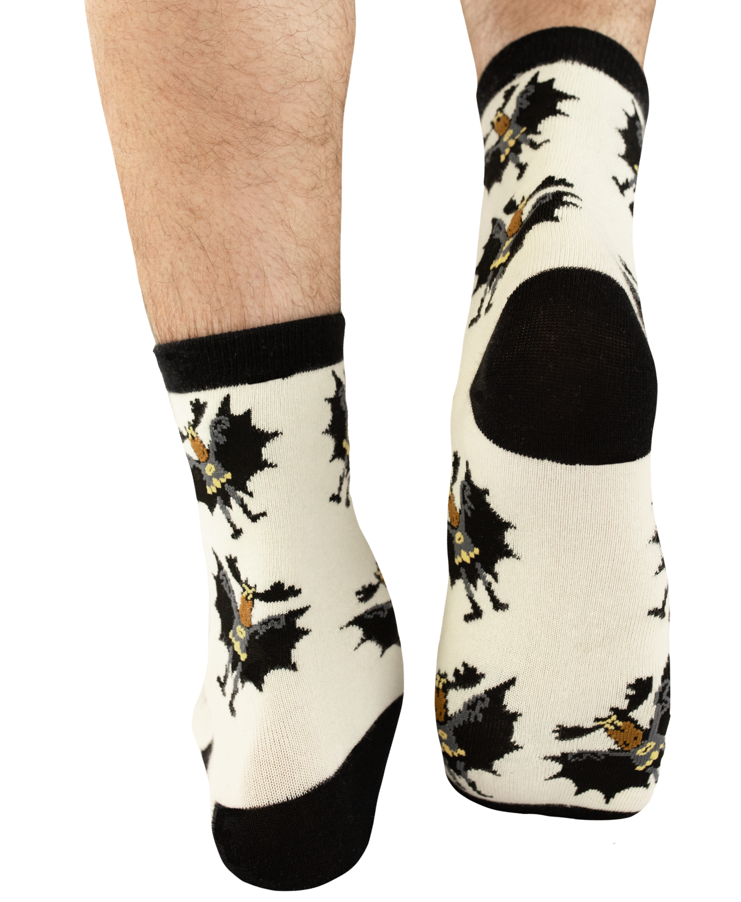 Bat Moose Crew Socks