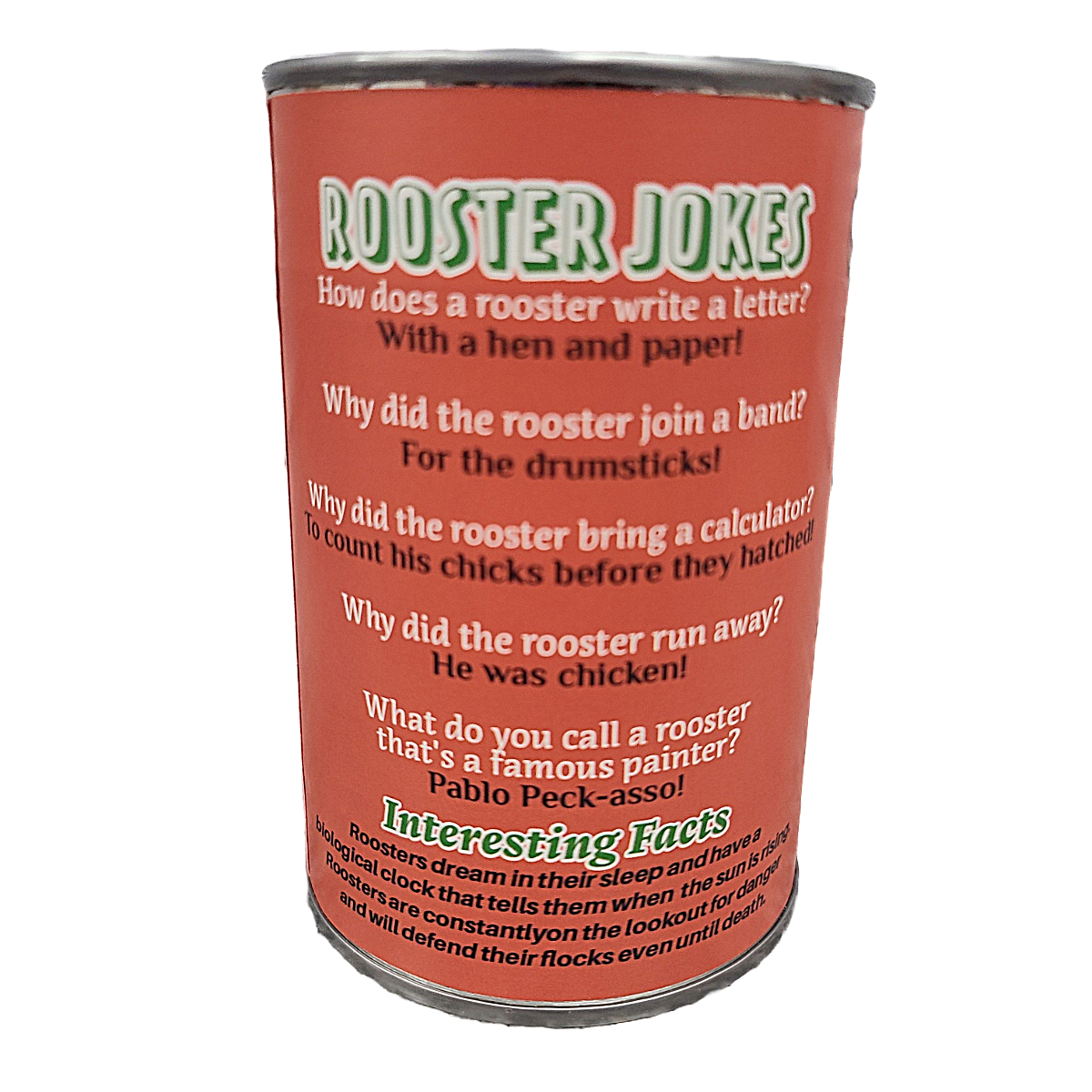 Rusty the Canned Rooster | Stuffed Animal Plush w/Jokes