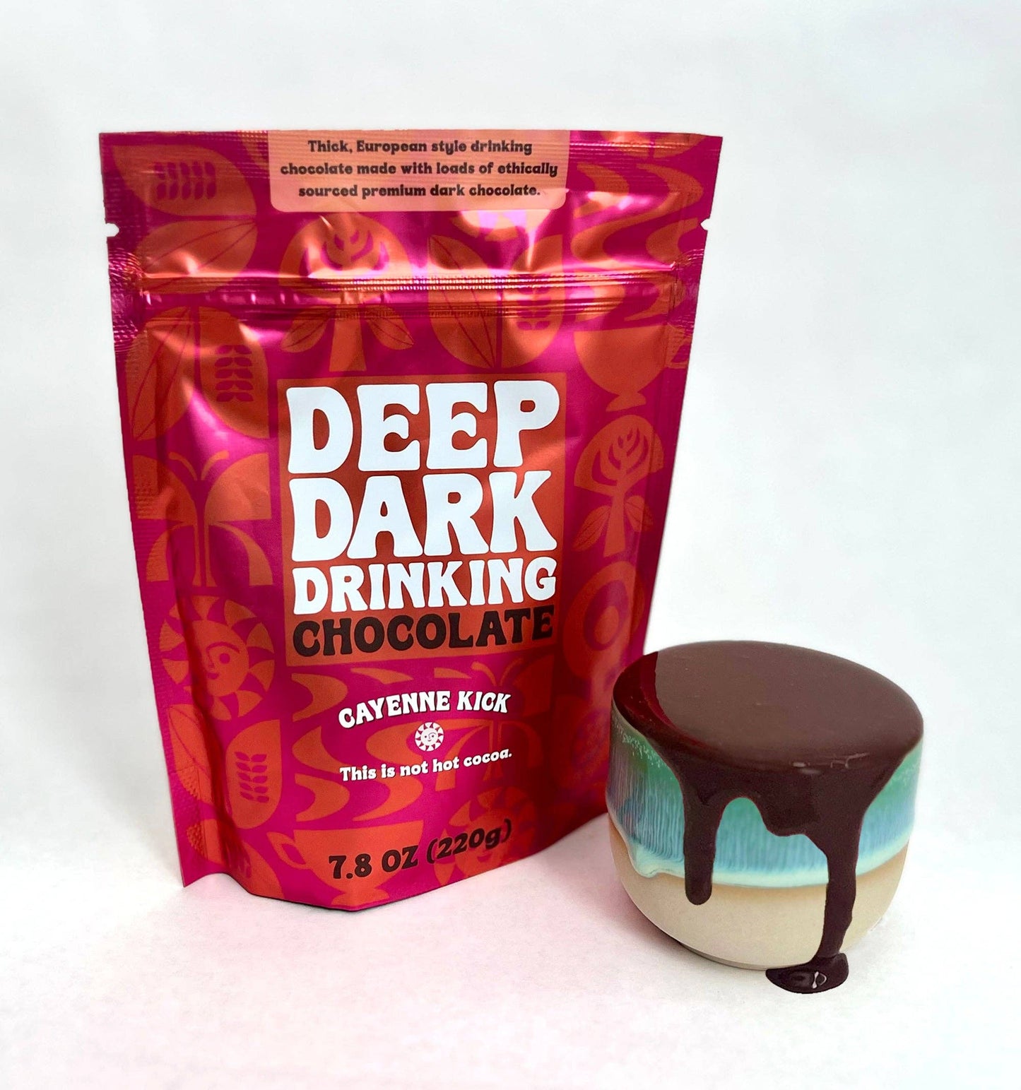 Deep Dark Drinking Chocolate Cayenne Kick 7.8 oz