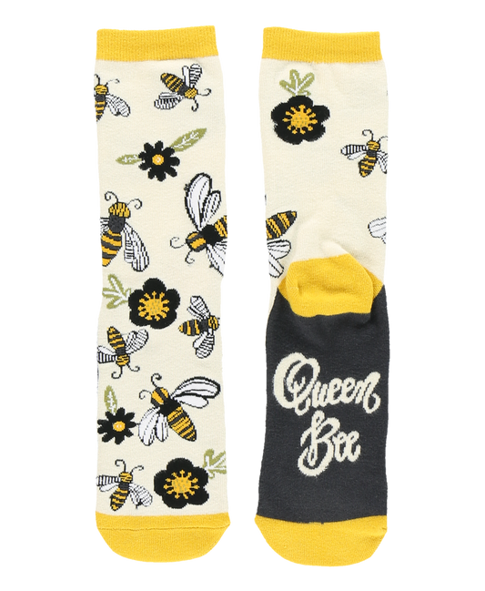 Queen Bee Adult Crew Sock One Size
