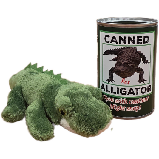 Rex the Canned Alligator | Stuffed Animal Plush w/Jokes