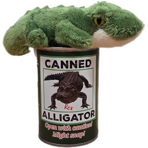 Rex the Canned Alligator | Stuffed Animal Plush w/Jokes