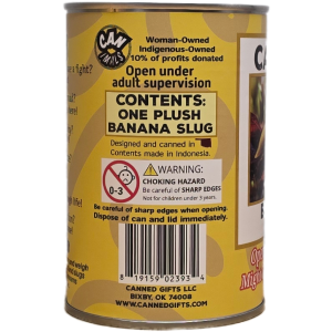 Slick the Canned Banana Slug | Stuffed Animal Plush w/Jokes