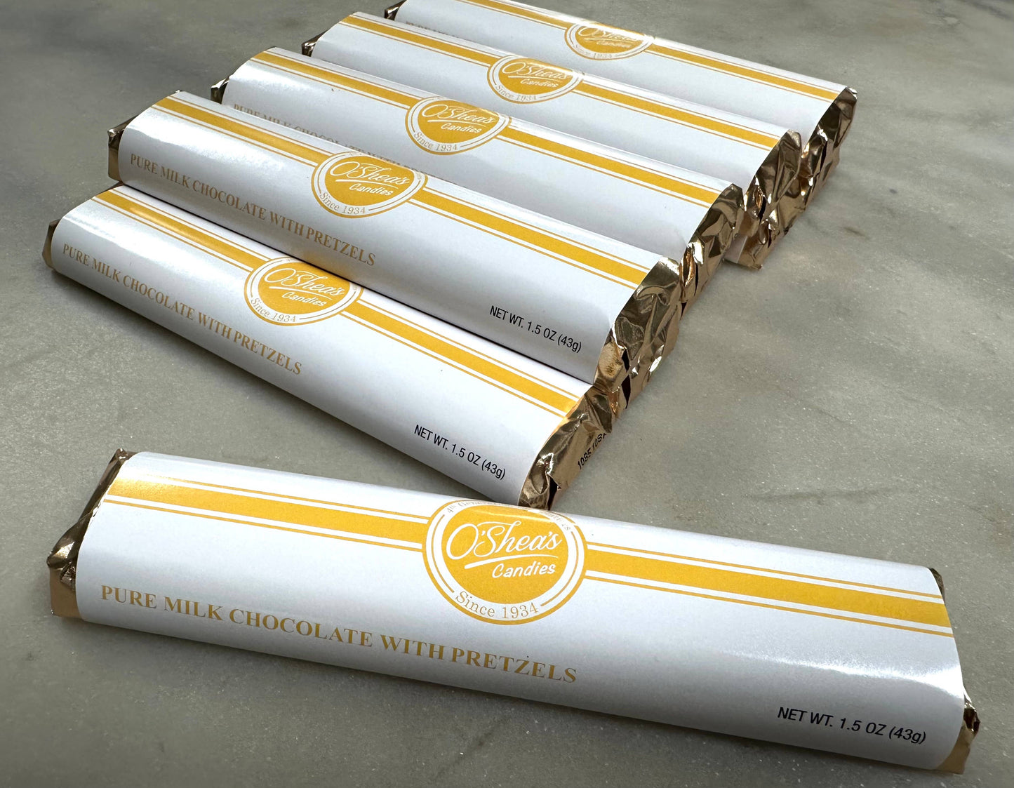 Chocolate Bar “Salted Pretzel 🥨 ” w/ Gold Foil Wrapper 