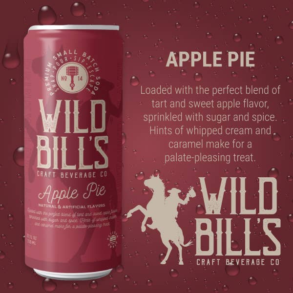 Apple Pie - Premium Cane Sugar Soda, Cans