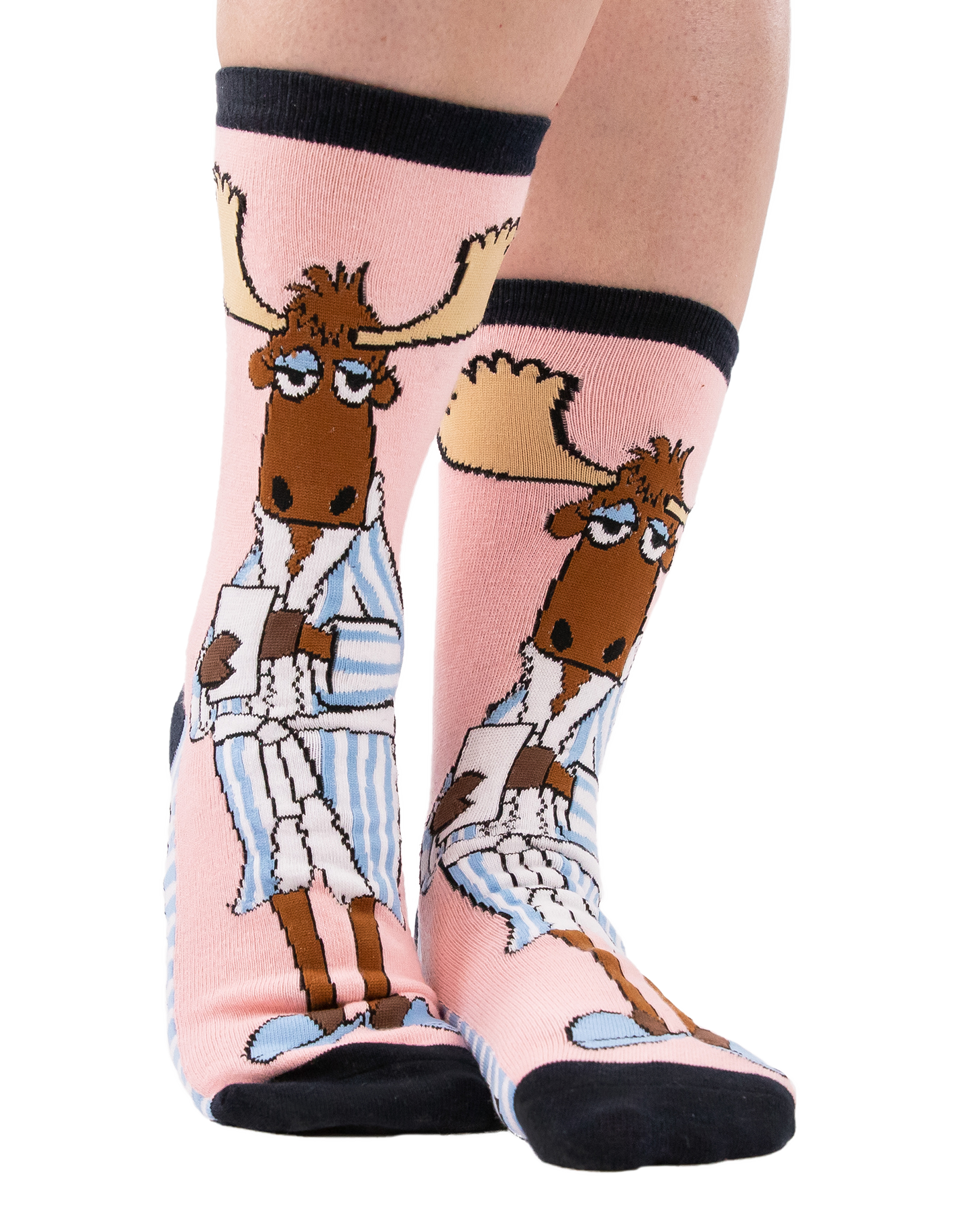 Moose Don't Do Mornings Crew Socks