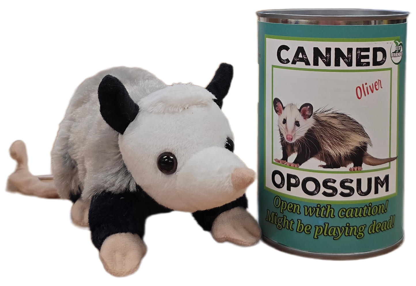 Oliver the Canned Opossum | Stuffed Animal Plush w/Jokes