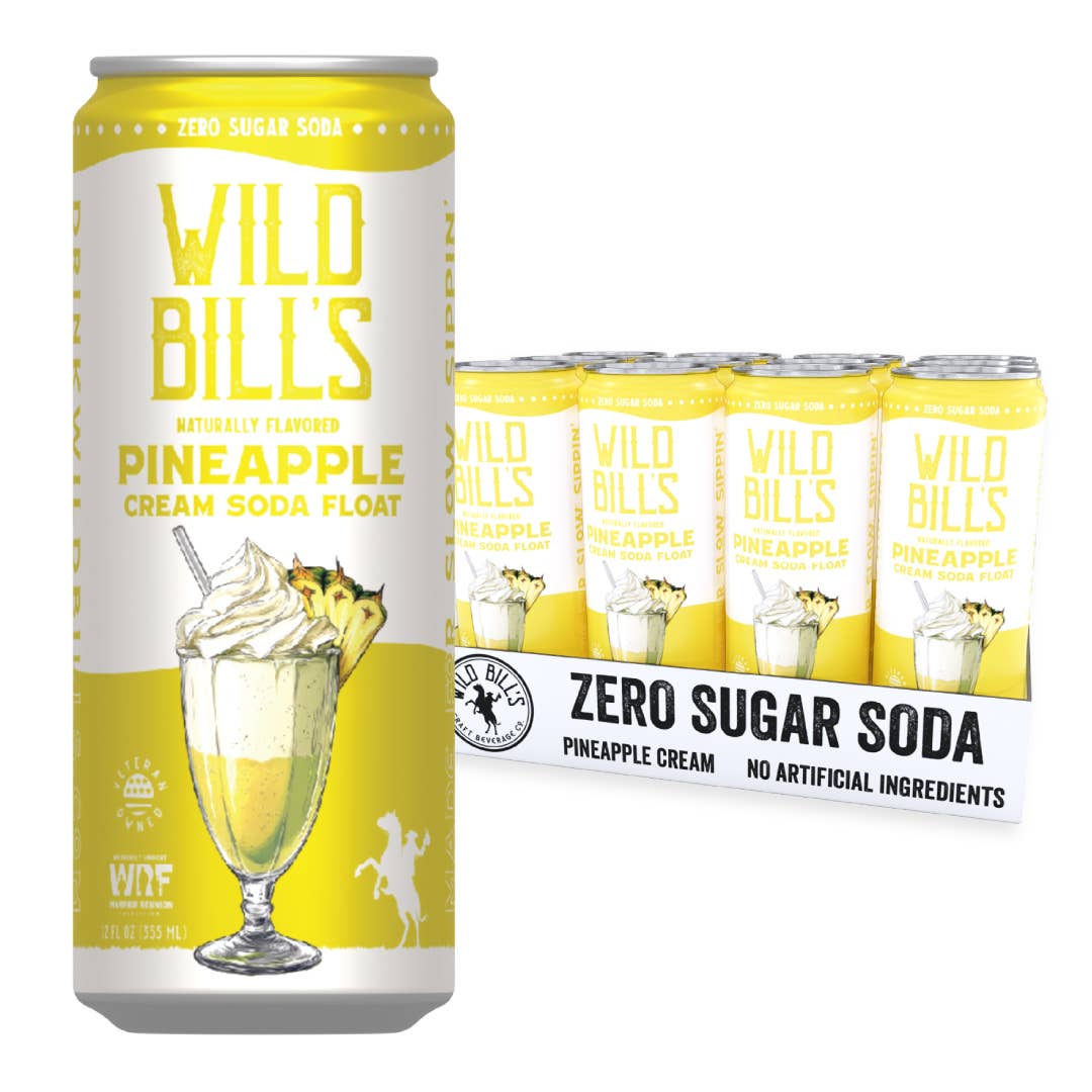 Pineapple - Zero Sugar Soda, Clean Ingredients, Cans