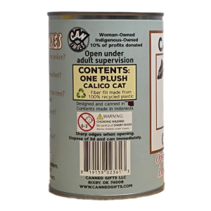 Snickerdoodle the Canned Calico | Stuffed Animal Plush w/Jokes