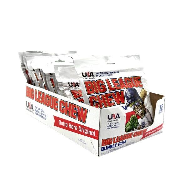 Big League Chew Outta Here Original Gum, Pouches