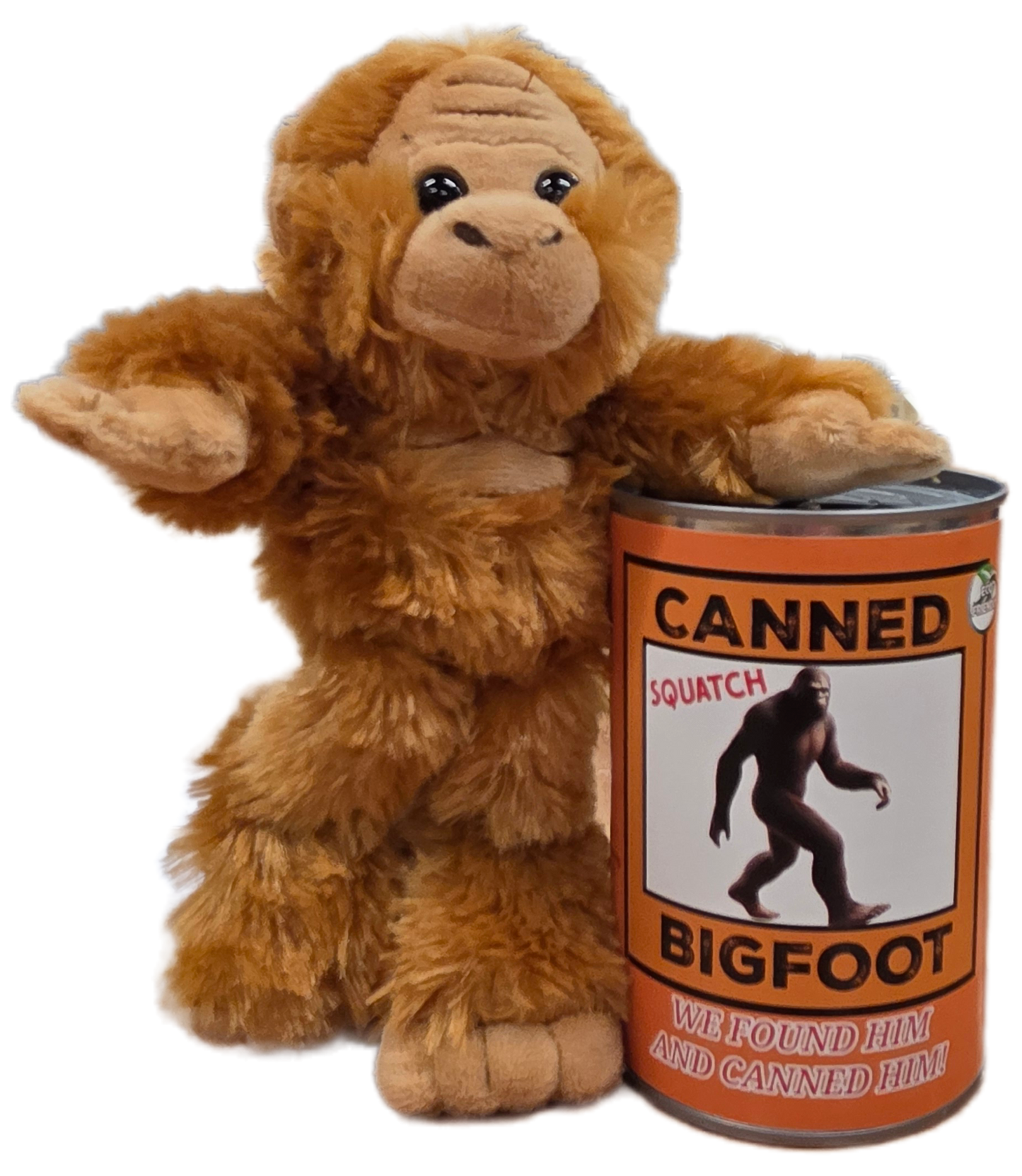 Canned Bigfoot | Stuffed Animal Plush | Funny Jokes Big Foot