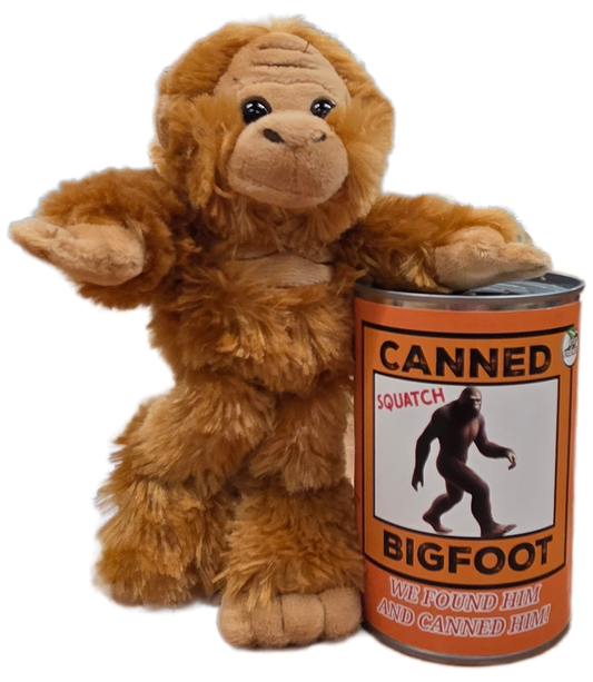 Canned Bigfoot | Stuffed Animal Plush | Funny Jokes Big Foot