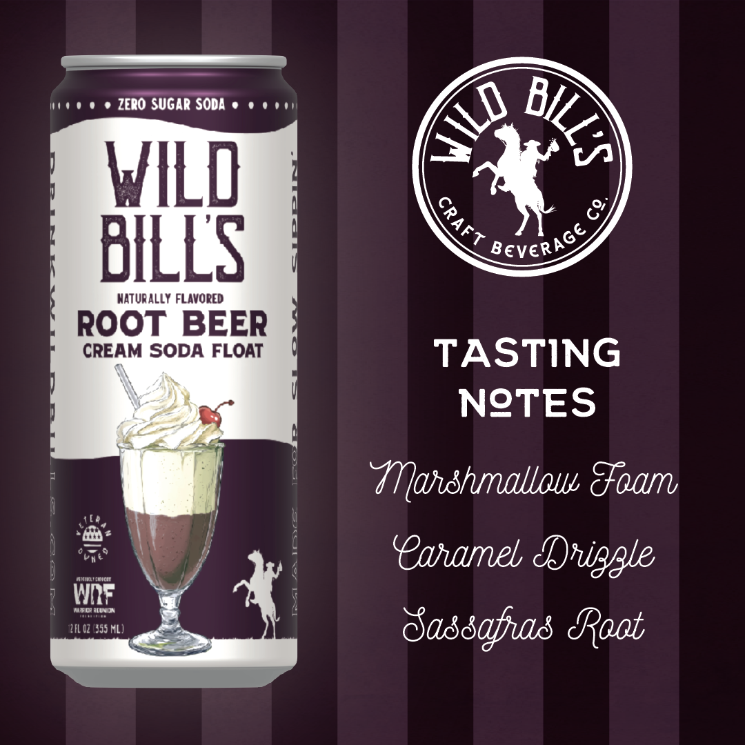 Wild Bill's Root Beer Zero Sugar Soda – Single Can