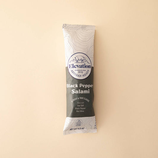 Elevation Artisan Meats 4.5 oz Black Pepper Salami