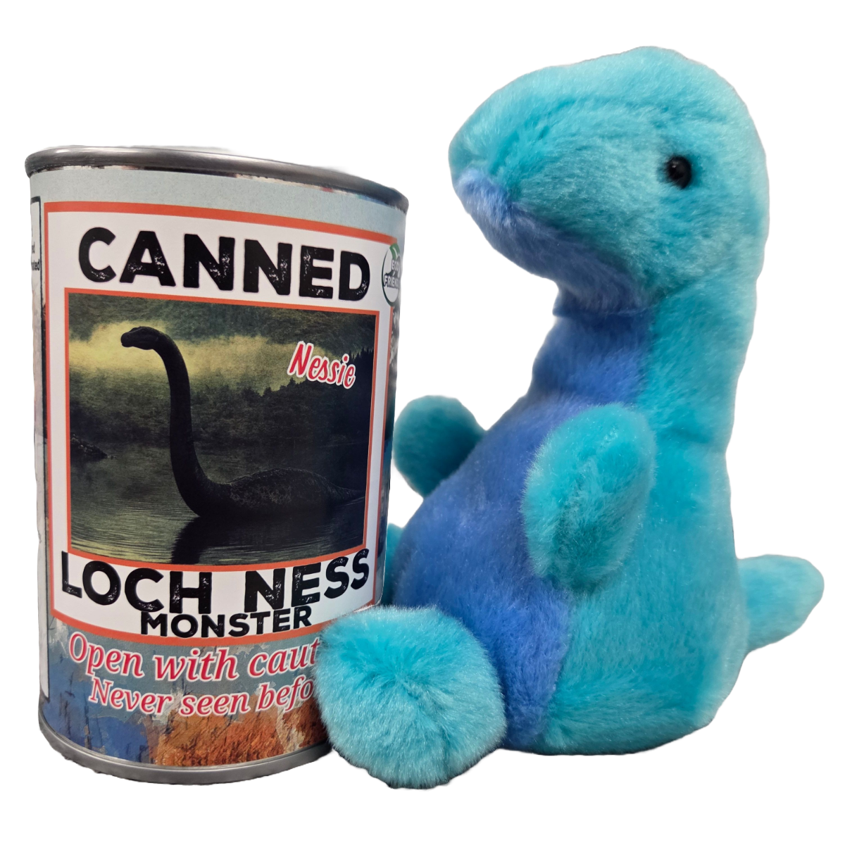 Canned Loch Ness Monster | Stuffed Plush | Funny Jokes