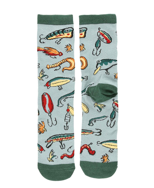 Fishing Lure Crew Socks