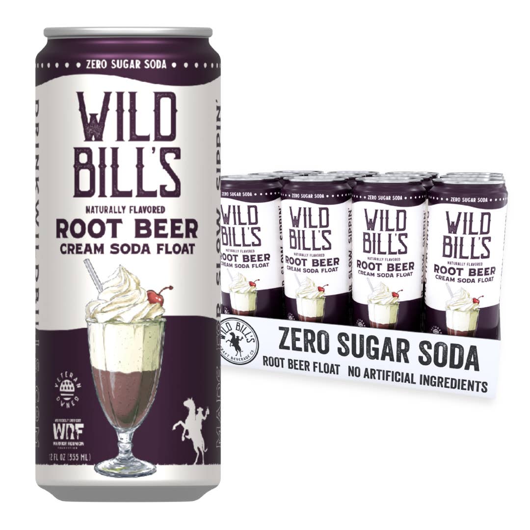 Wild Bill's Root Beer Zero Sugar Soda – Single Can