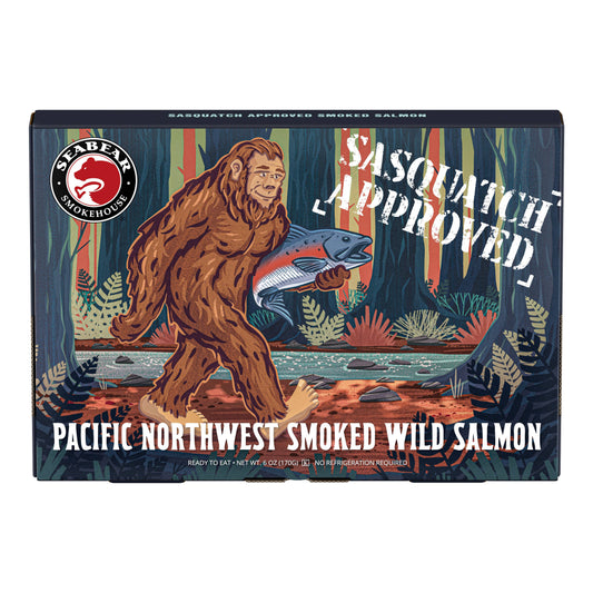 Sasquatch Approved 6.oz Smoked Pink Salmon Gift Box