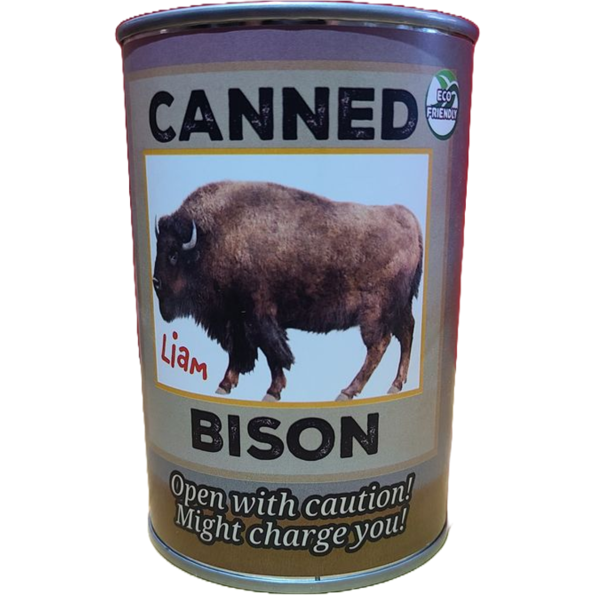 Liam the Canned Bison | Stuffed Animal Plush w/Jokes