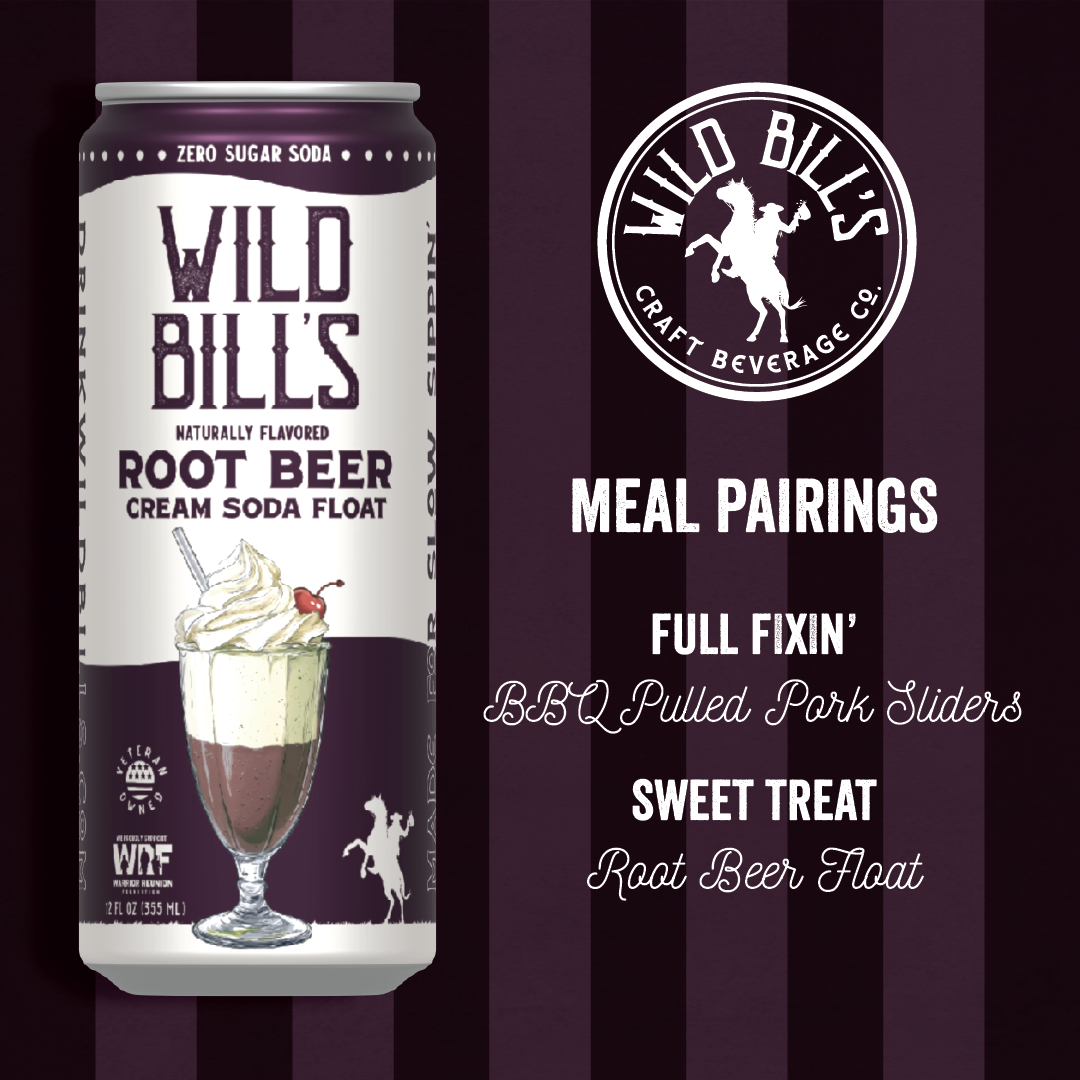 Wild Bill's Root Beer Zero Sugar Soda – Single Can