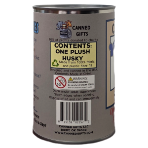 Duke the Canned Husky Dog | Stuffed Animal Plush w/Jokes