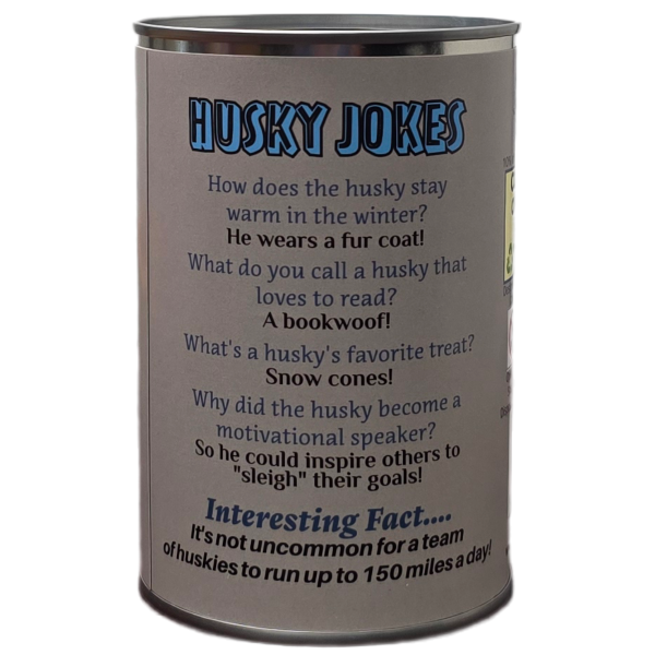 Duke the Canned Husky Dog | Stuffed Animal Plush w/Jokes