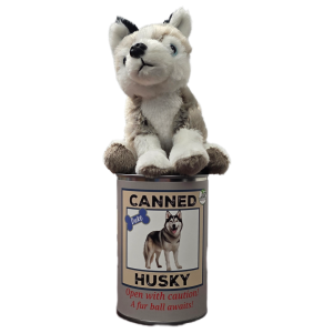Duke the Canned Husky Dog | Stuffed Animal Plush w/Jokes