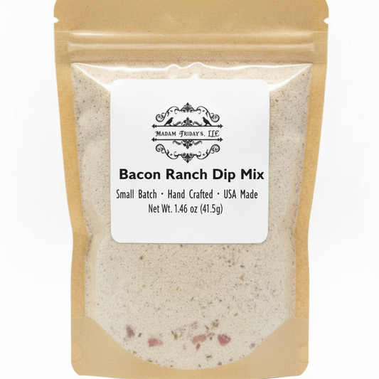 Madam Friday's Bacon Ranch Dip Mix front label