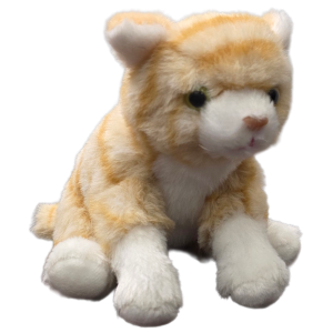 Pumpkin the Canned Orange Tabby Cat | Stuffed Animal Plush w/Jokes