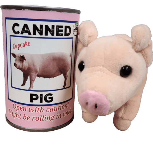 Cupcake the Canned Pig | Stuffed Animal Plush w/Jokes