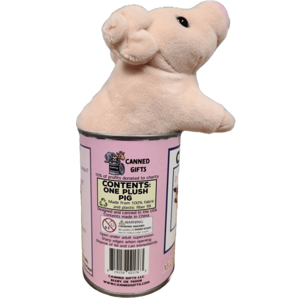 Cupcake the Canned Pig | Stuffed Animal Plush w/Jokes