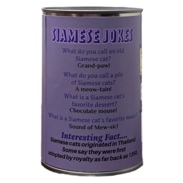 Sapphire the Canned Siamese Cat | Stuffed Animal Plush w/Jokes